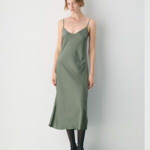 Wilfred Sage Green Midi Dress